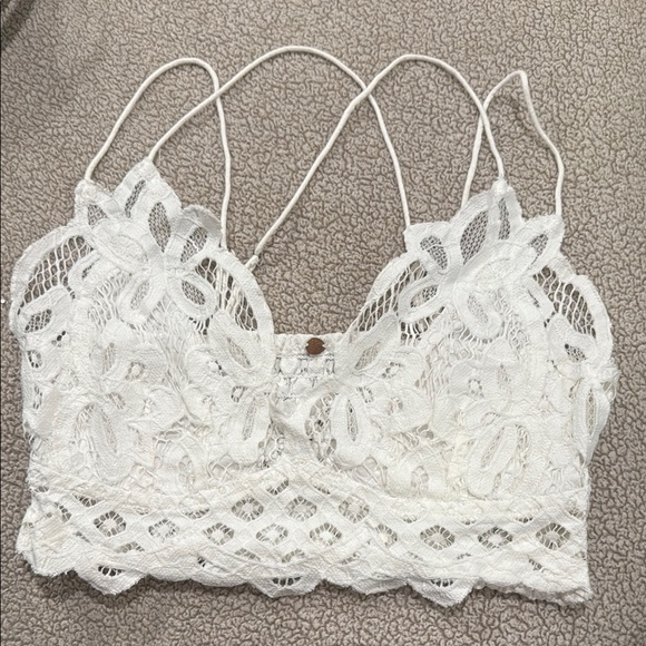 Free People White Lace Bralette - Picture 1 of 1